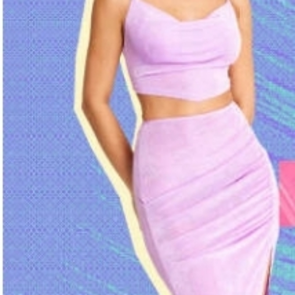 New! Cowl neck shirt and skirt- 2pc